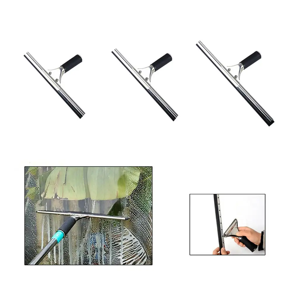 1 шт Профессиональный Нержавеющая сталь щетка-водосгон для окон и стекол Ванная