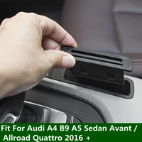 lapetus middle control bank card storage box 1pcs black accessories for audi a4 b9 a5 sedan avant allroad quattro 2016 2020
