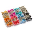 100 шт. швейные булавки 38 мм с жемчужной шариковой головкой, булавки с прямым стеганым штифтом для изготовления одежды, украшения, инструменты для шитья своими руками