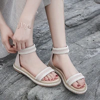 fashion faux suede women sandals rope lace up women sandals contracted rome weave women sandals casual cross tied women shoes