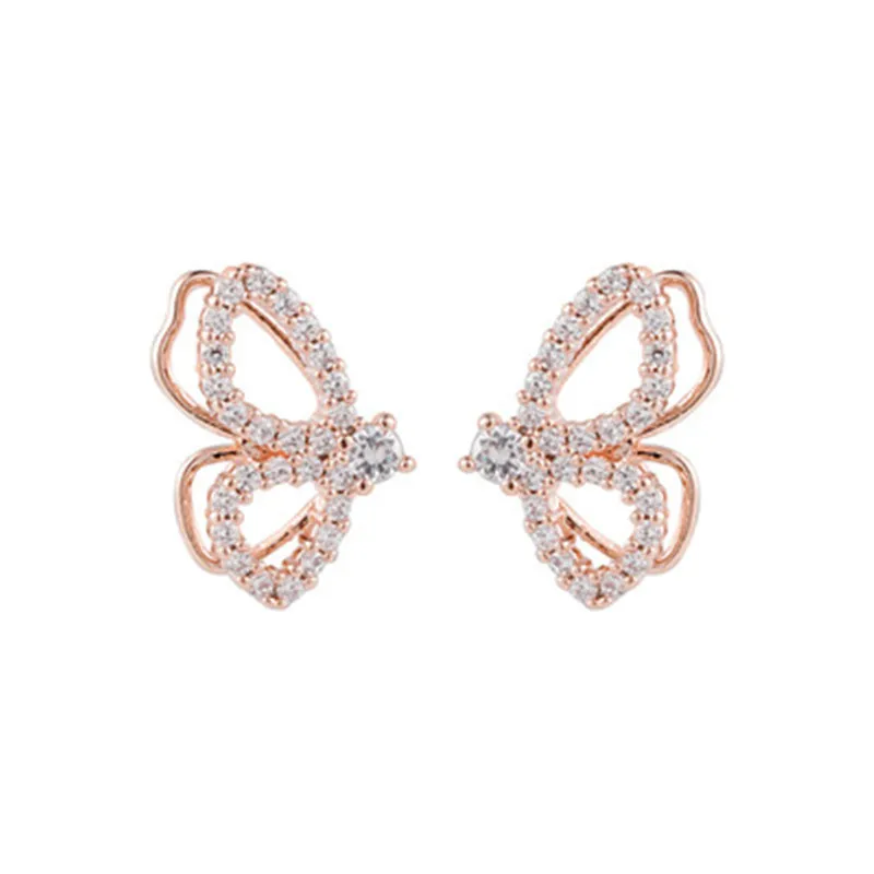 Серьги-бабочки с крыльями Han So Hee модные корейские новые маленькие женские серьги