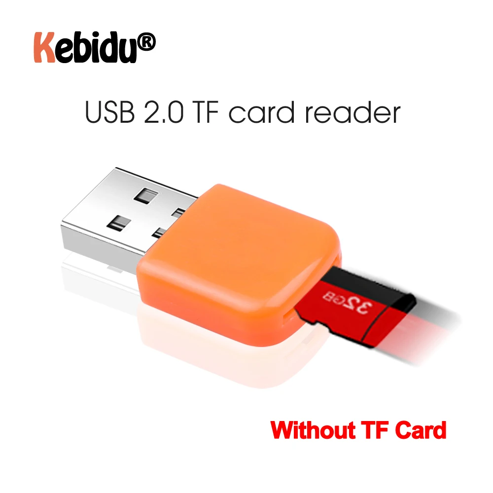 

Colorful Mini USB Adapter High Speed USB 2.0 Card Read For Micro SD Flash TF Memory Card Reader MicroSD Transflash To Adapter