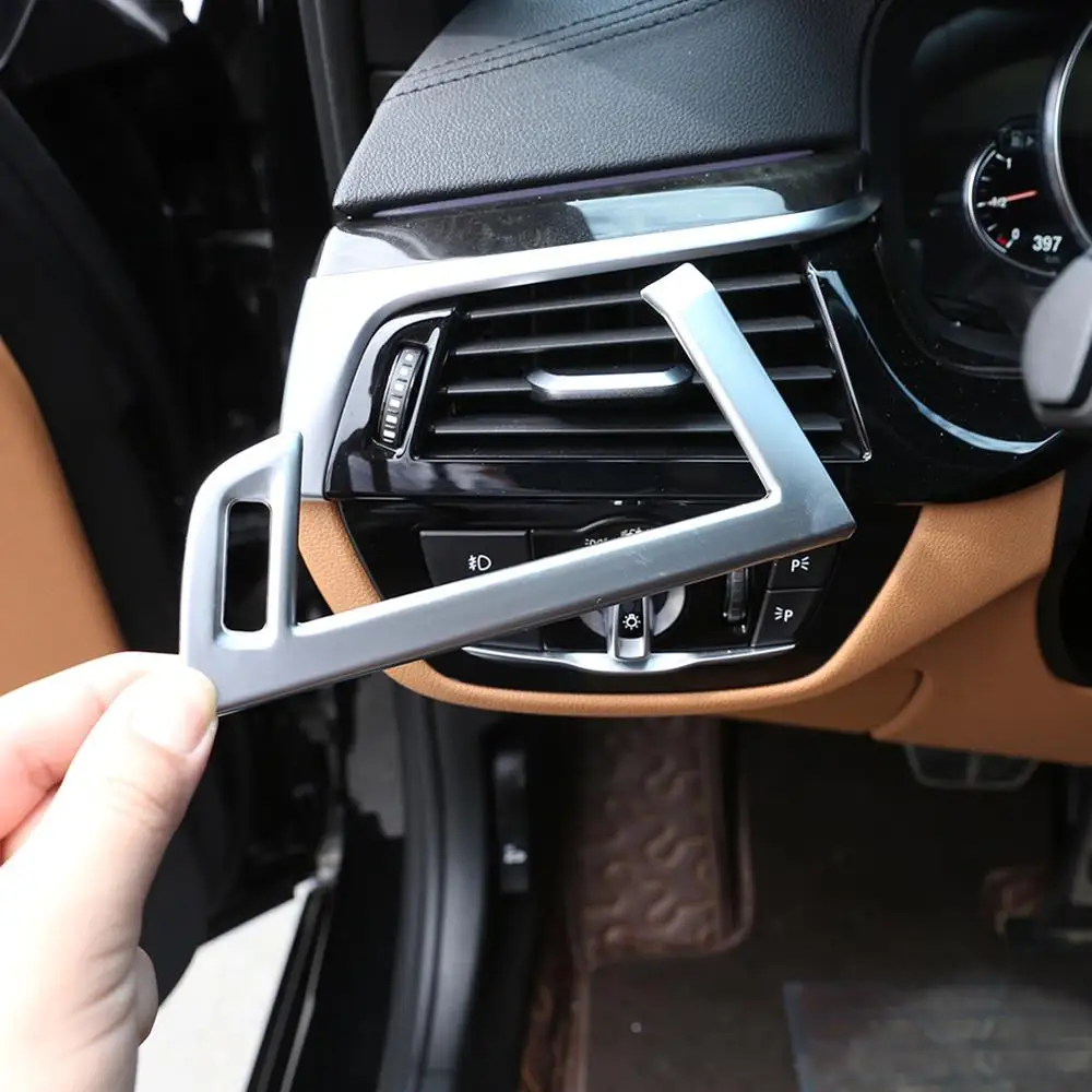 2 шт. хромированные наклейки из АБС-пластика для BMW 5 серии 2018 | Автомобили и