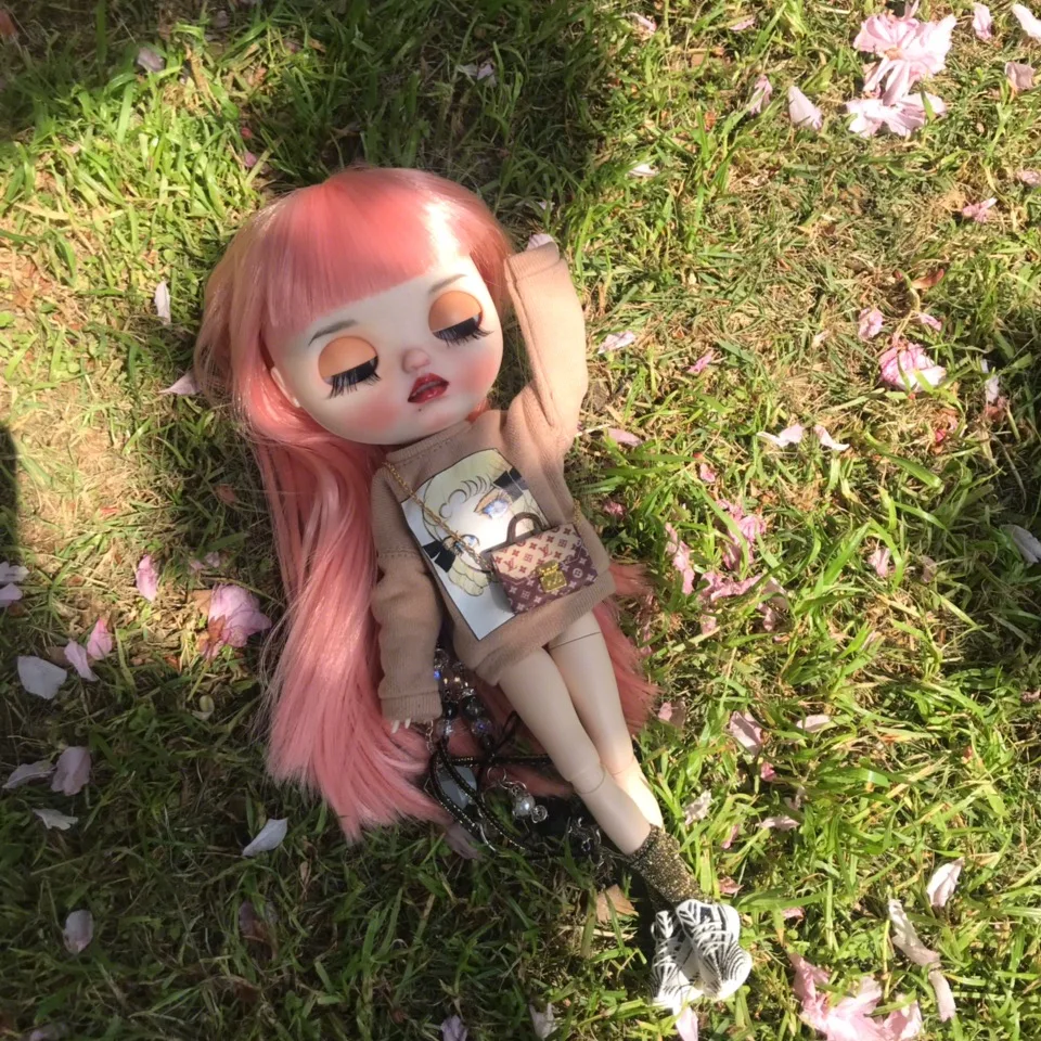 1/6 BJD 30 см игрушки для кукол 19 шарниров высокое качество BJD шарнирная кукла милая девочка с розовыми волосами розовые веки blyth