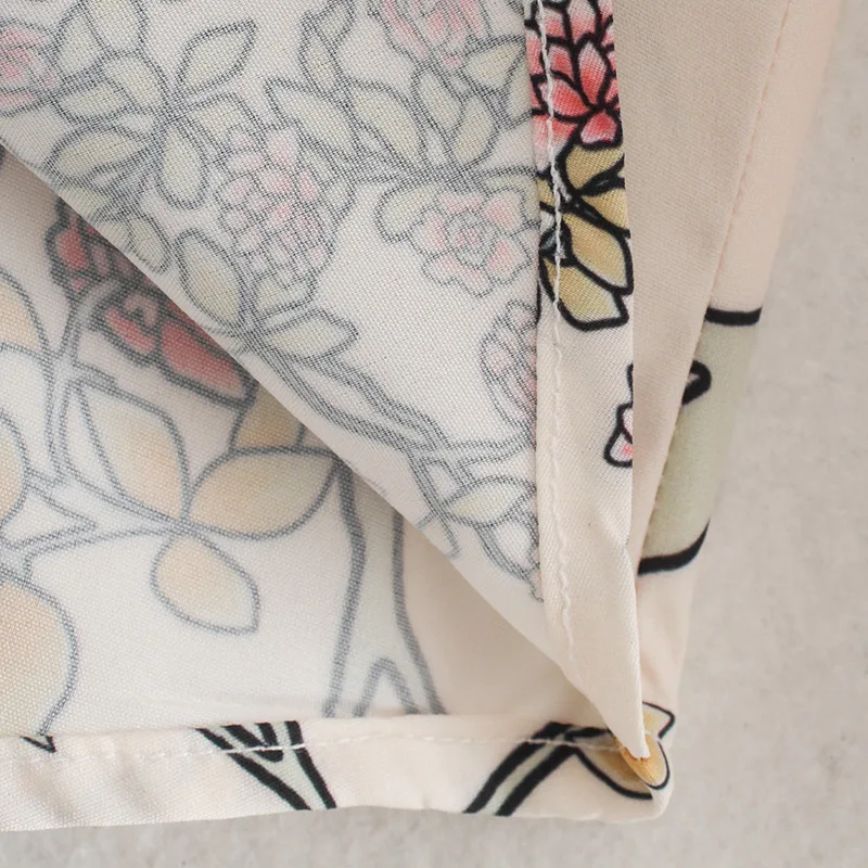 Лидер продаж новинка женская рубашка с цветочным принтом длинным рукавом и