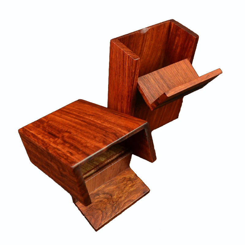 

Turn-over Type Cigarette Box Solid Wood Smooth Large Cigarette Box Personality Fashion Mahogany Cigarette Box