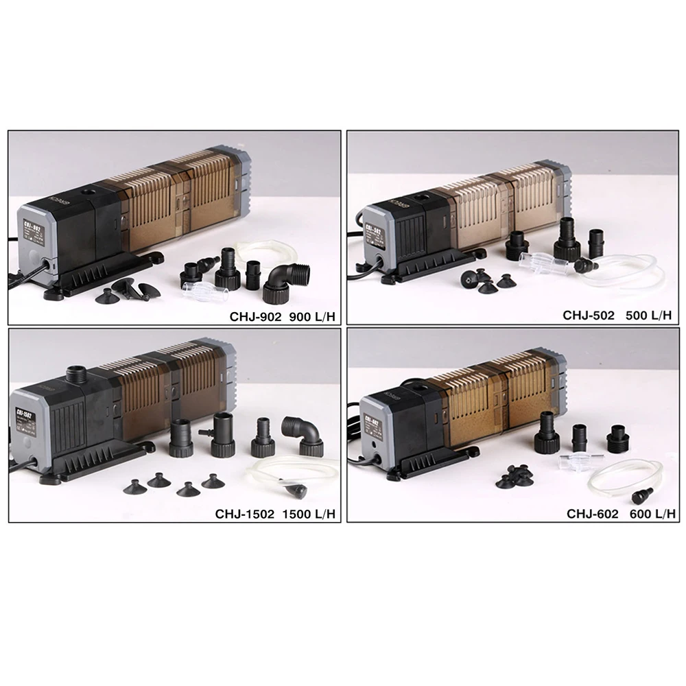

New 7/8/20/25 W 1500L / h Internal Filter Pump 3 in 1 Submersible Aquarium Oxygen Pump For Garden Water Scenery 220V