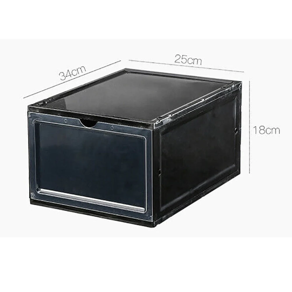 Прозрачный ящик, складной плотный пыленепроницаемый ящик для хранения обуви от AliExpress WW