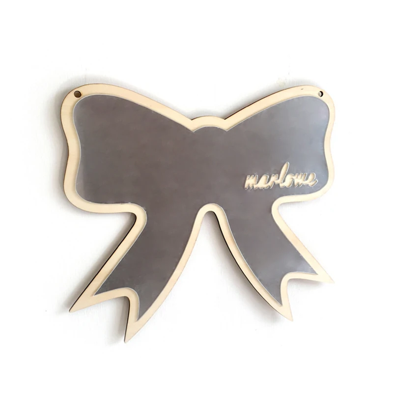 

Wooden Decorative Mirror for Kids Wall Decoration Cartoon Shape Artwork Ornament for Home _WK