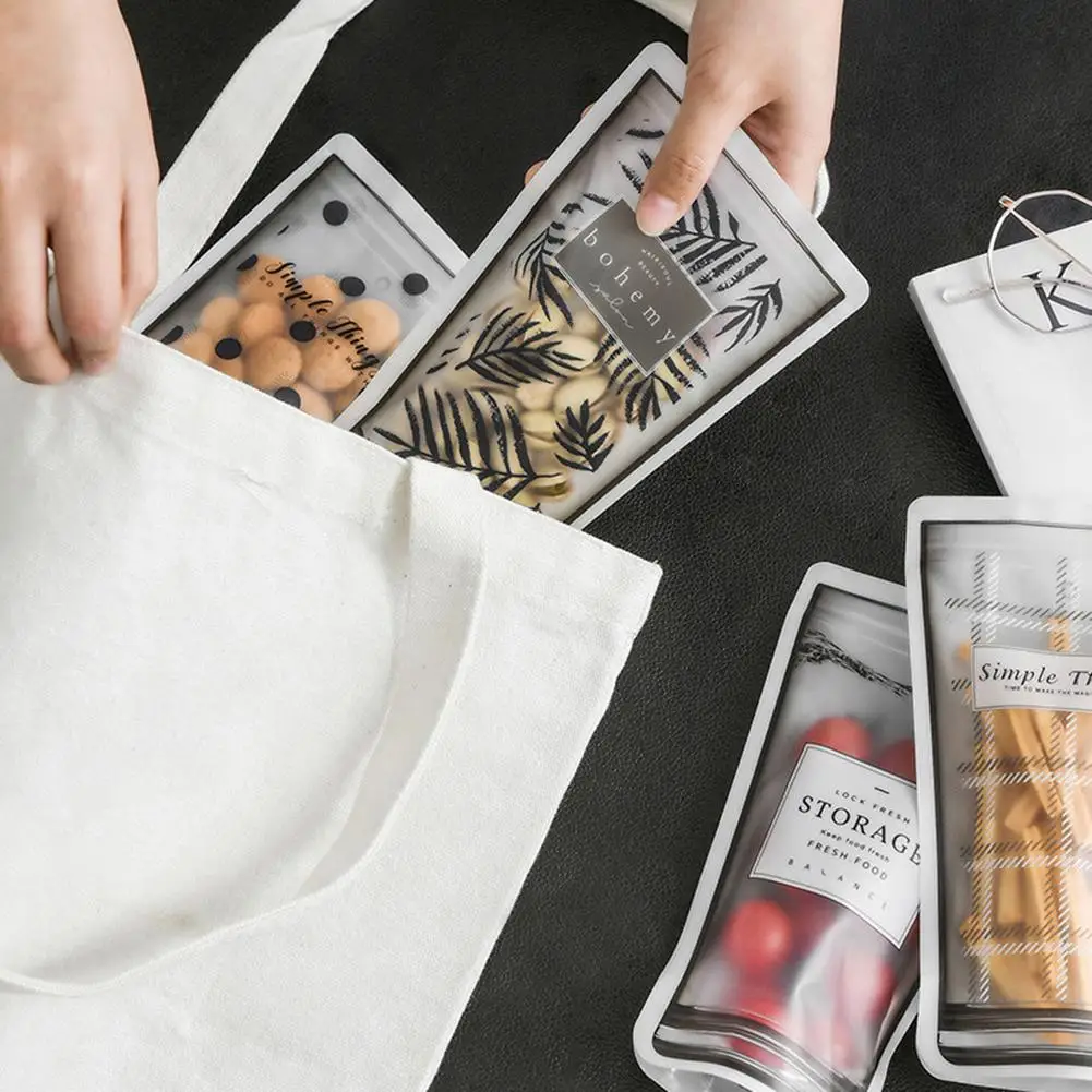 4 шт. бытовая чашка для воды переносная уплотнительная сумка на молнии мешок