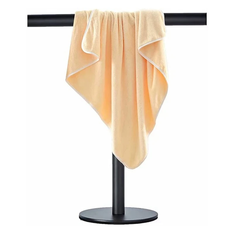Modern Portable Hand Towel Holder Stand For Bathroom Stainless Steel Countertop Rack Brushed Matte Black | Обустройство дома