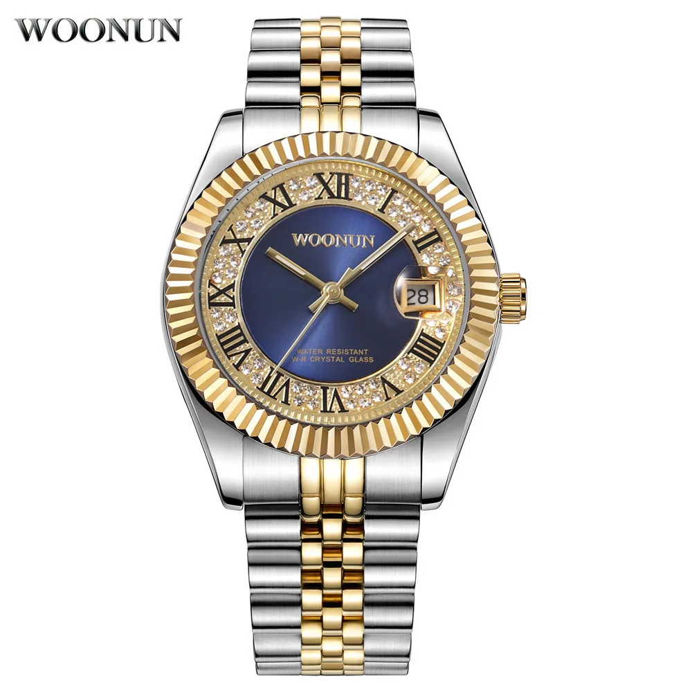 

REGINALD Original high Quality Stainless Steel Quartz Fashion couple Watch Business Casual Men Copy Watches relogio masculino