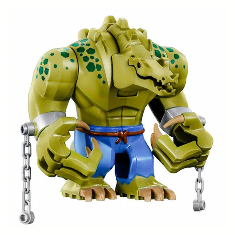 Promotion!! The Batman Super Heroes Crocodile Killer 10.5cm Figure Blocks Compatible Legoe Construction Bricks Toys For Children | Игрушки и