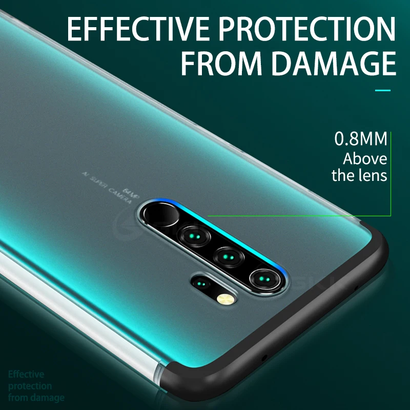 Чехол GKK для Xiaomi Redmi note 7 8 K20 K30 Pro прозрачный матовый Жесткий Mi A3 9T CC9e Pocophone X2 F2 pro |