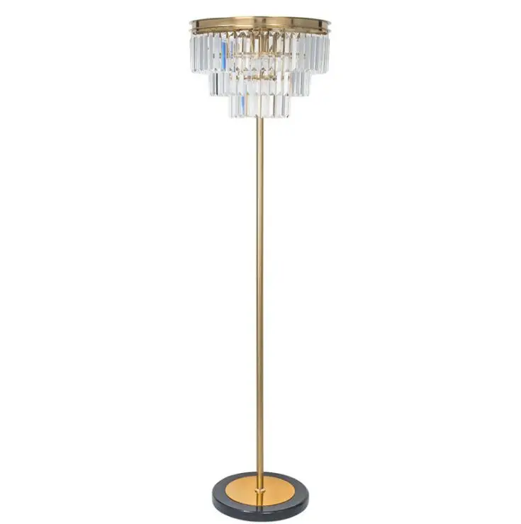 Минималистичная Напольная Лампа в стиле постмодерн с двойным кристаллом