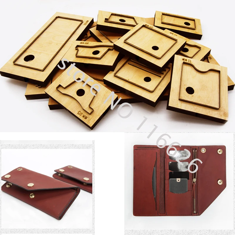 

DIY leather craft card holder folded long wallet die cutting knife mold metal hollowed punch tool blade 19.8x9.5x3cm
