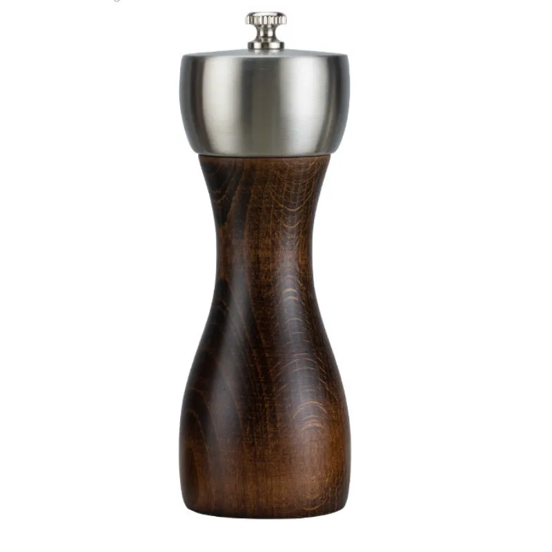

Beech Pepper Mill, Precision Carbon Steel Rotor Used for Peppercorns, Sea Salt, Black pepper and More, Kitchen Tools WF107