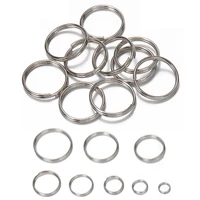 50pcs key holder open jump rings split rings double loops circle 6mm 20mm for diy jewelry making keychain connector accessories
