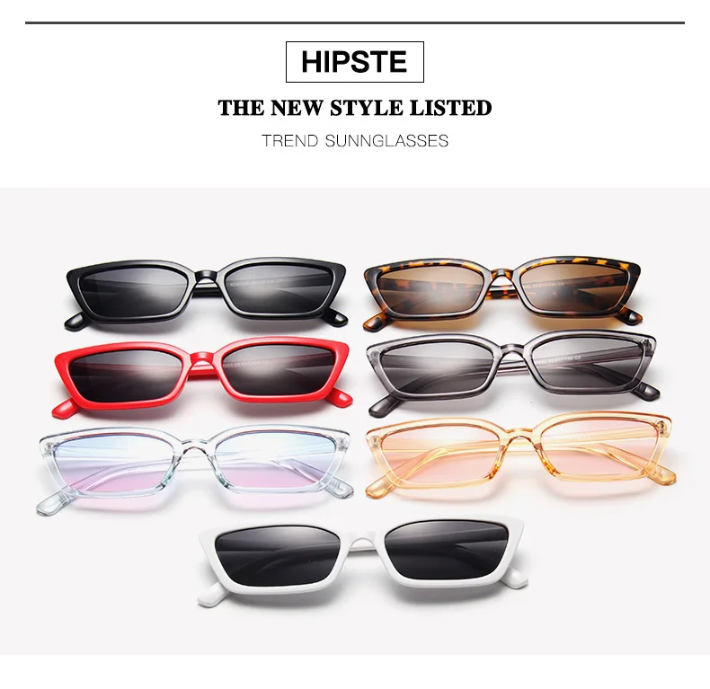 

New Small Frame Sunglasses Men and Women Square Retro Glasses Ladies Summer Beach Sun Glasses