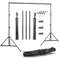 photography background stand photo studio picture canvas frame support system video light tripod backgrounds with carry bag