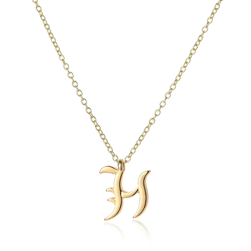 

New Charm USA alphabet name Initial H Letter bracelet monogram America English word Letter Family name sign bracelet jewelry
