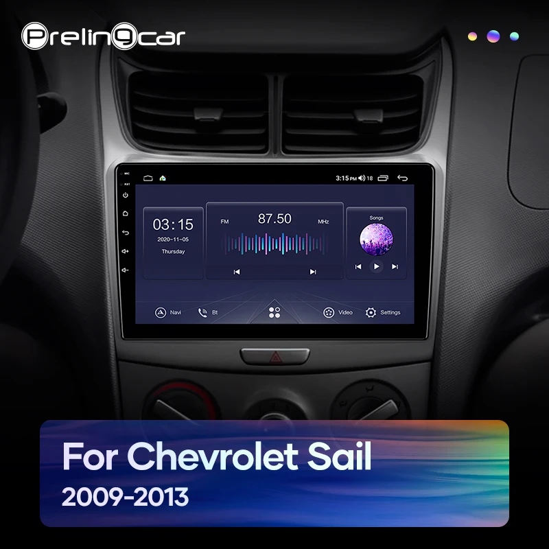 Автомагнитола Prelingcar 2 Din Android 9 0 без DVD мультимедийный видеоплеер GPS навигация для