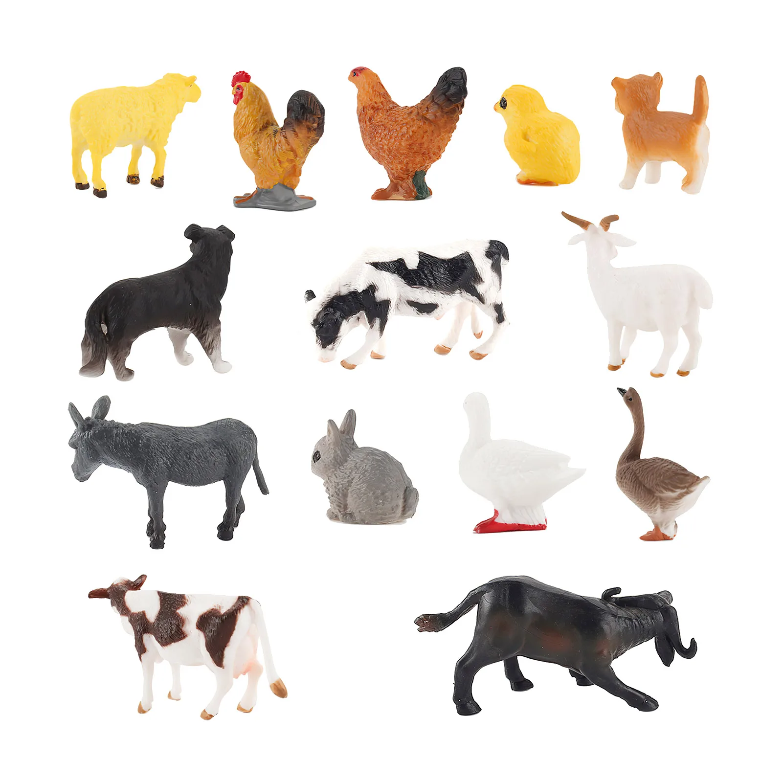 

Safari Animals Figures Toys Plastic African Jungle Animals Playset 14 Piece Mini Zoo Jungle Animals Toys Set With Elephant Giraf