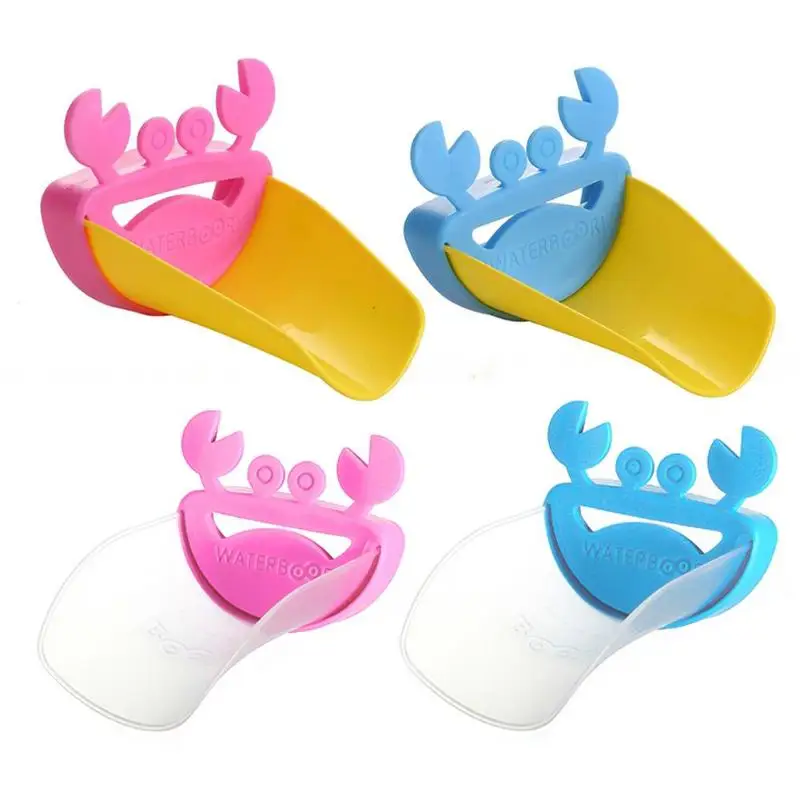 Montessori Cartoon Crab Children's Hand Wash Extender Toddler Faucet Baby Bathtub Sink Tap Water Children Bath Toy Toy Gift