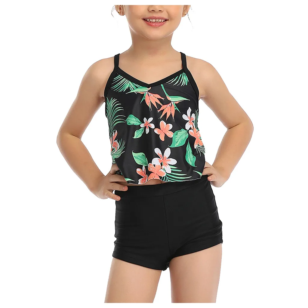 Бикини коллекция 2020 года купальник для мамы и дочки с принтом комплект из двух