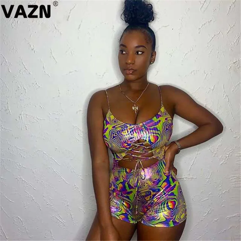 VAZN 2020 летнее платье размера плюс сексуальное Клубное крест безопасность