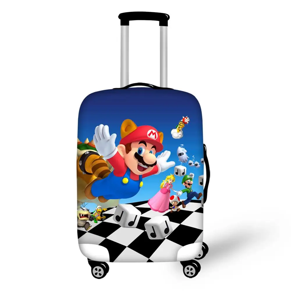 HaoYun Travel Luggage Cover Super-Mario-Print Hot Game Pattern Suitcase Cover Cartoon Elastic Dust-proof & Water-proof Protector