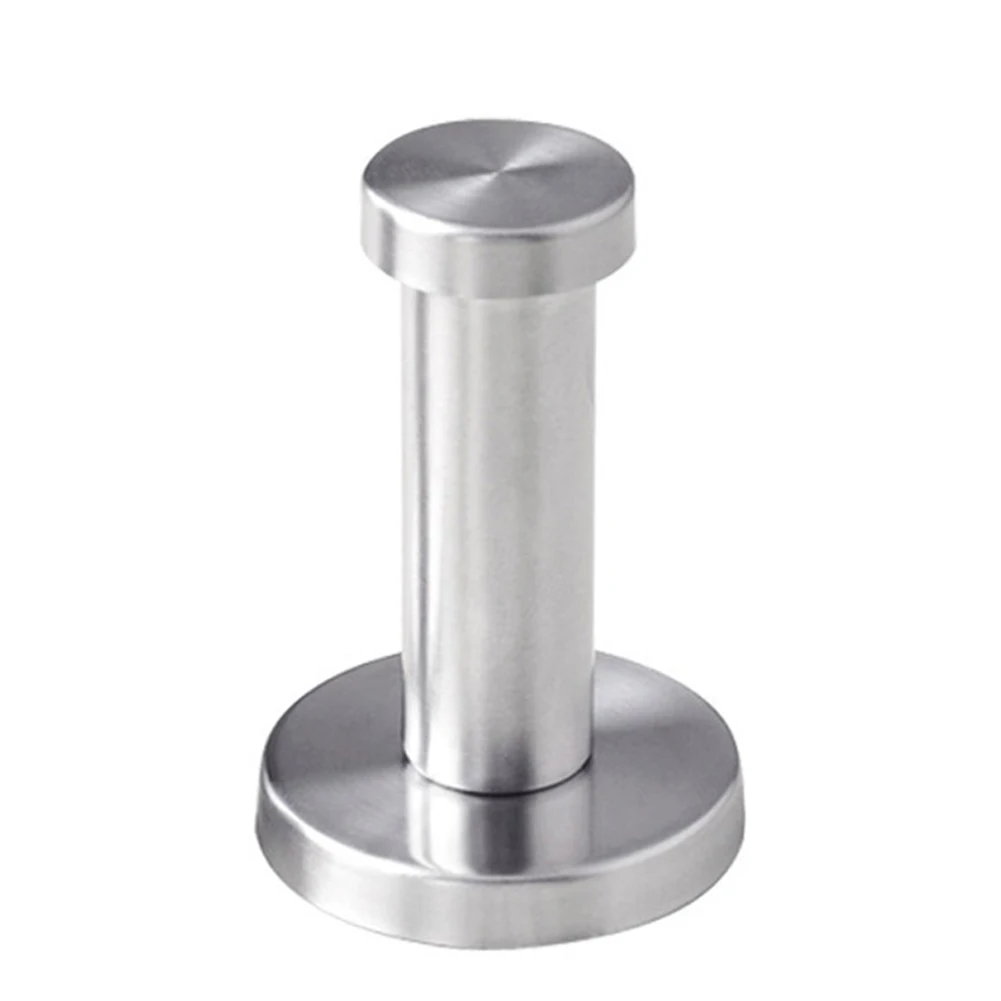 

Stainless Steel Robe Cylinder Wall Mount Coat Utility Bathroom Silver Strong Towel Hook