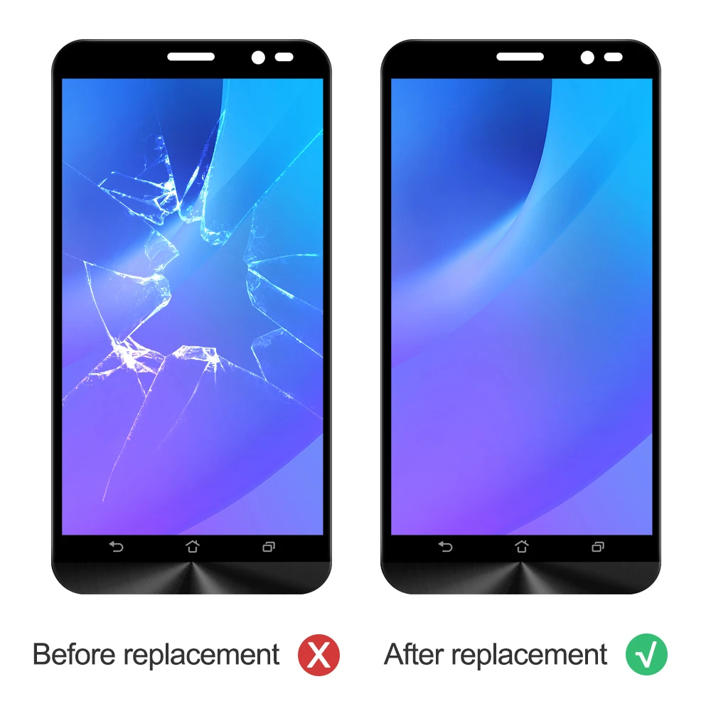 Оригинальный экран 5 дюйма для Asus Zenfone GO TV ZB551KL X013D ЖК дисплей сенсорный дигитайзер