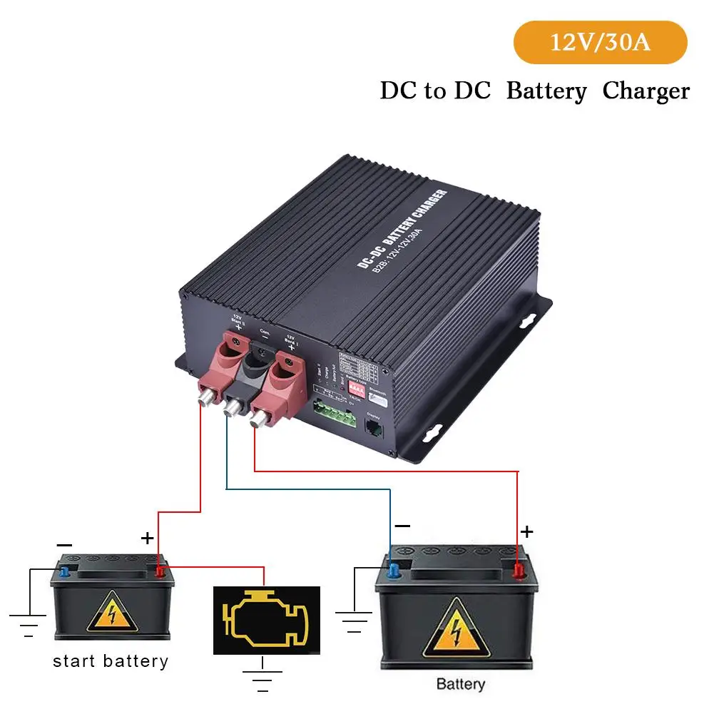 12V/30A DC В зарядное устройство с Bluetooth Автоматическое умное s для RVs кемперы корабли