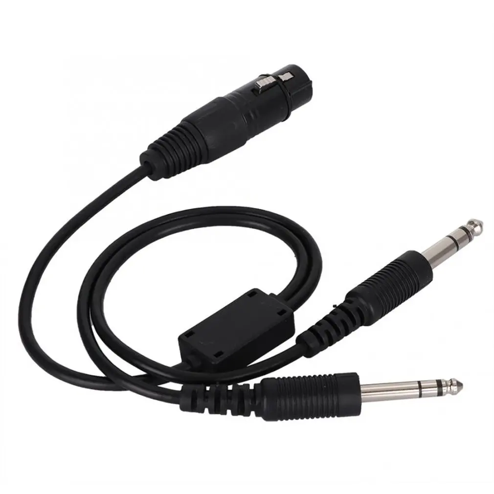 Для Airbus XLR для GA Dual Plug 5-контактный кабель адаптера гарнитуры авиационный