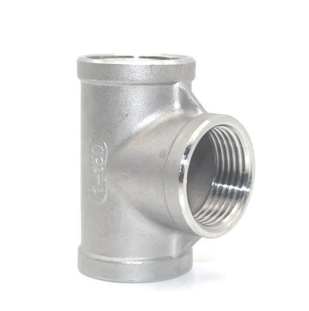 

3/4" Tee 3 way F/F/F Threaded Pipe Fittings Stainless Steel SS 304 Female x Female x Female 57mm