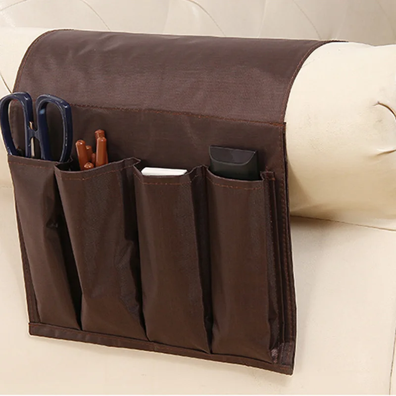 

4 Pockets Storage Bag Sofa Handrail Couch Arm Rest Organizer Holder Remote Control Organizer Bag Promotion