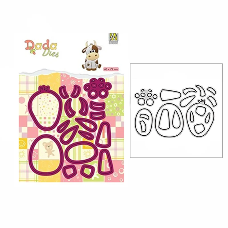 

Металлические штампы в виде коров для скрапбукинга, украшения «сделай сам», бумажные изделия в виде животных и открыток на День Благодарени...