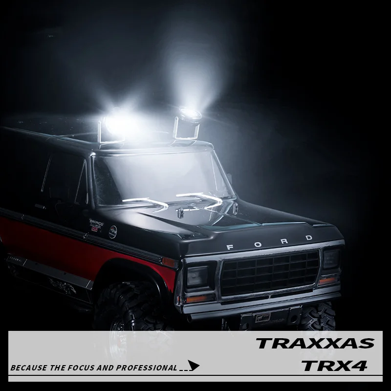 DIY прожектор корпус для 1/10 RC Гусеничный автомобиль Traxxas TRX4 Defender Bronco металлический