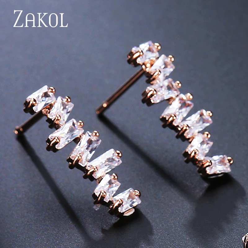 ZAKOL Новое поступление Европейский Стиль Ювелирные наборы прямоугольник