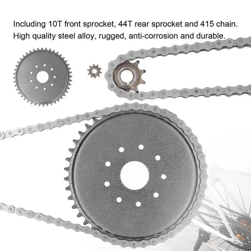 

10T переднего колеса Cog 44T задние звездочки Cog с 415 цепь для 48cc 66cc 70cc 80cc 2 инсульта моторизованный велосипед новый