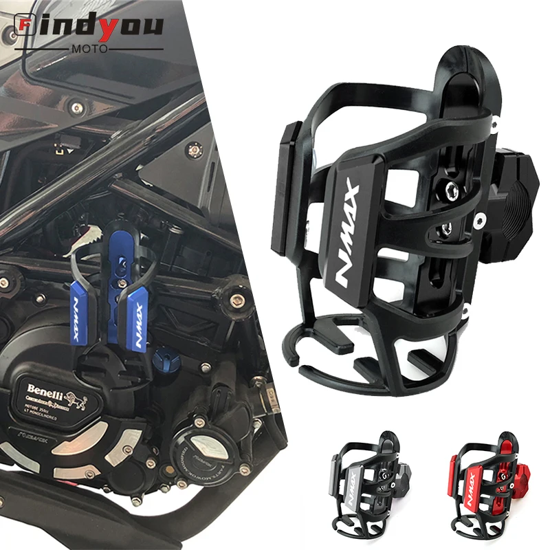 

For YAMAHA NMAX125 NMAX155 Nmax 125 15 2015-2021 2020 2019 2018 2017 Motorcycle CNC Beverage Water Bottle Drink Cup Holder Mount