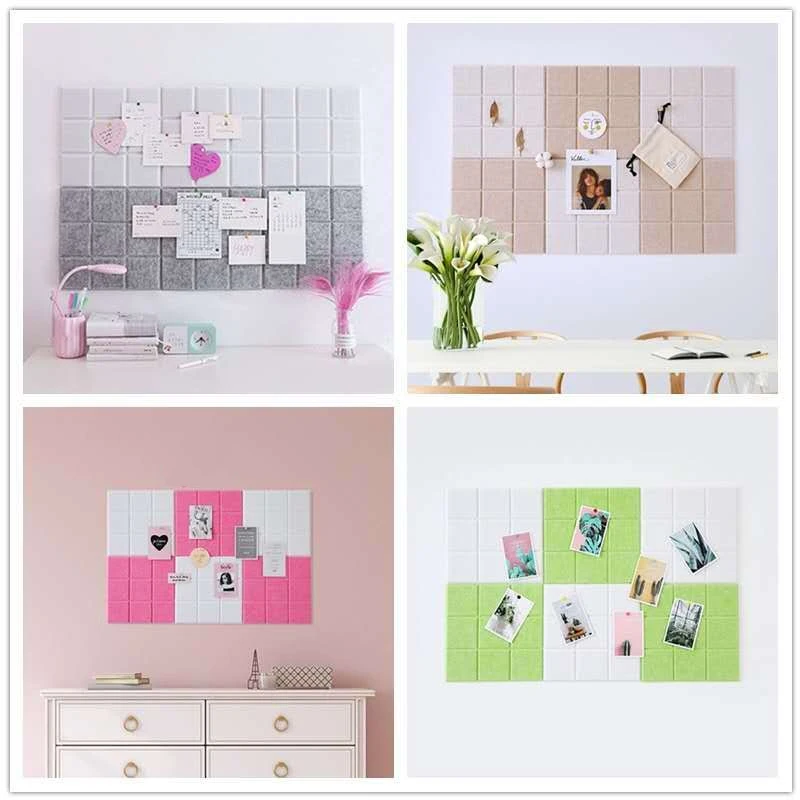 Войлочная доска в скандинавском стиле 30*30 см для сообщений домашний декор