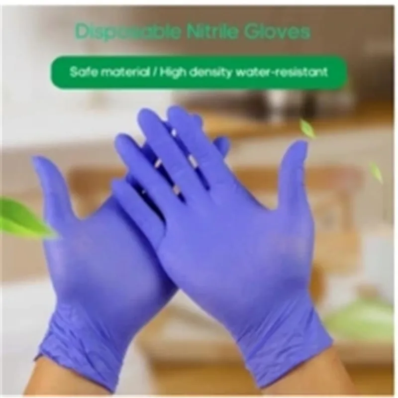 

Disposable Waterproof Gloves Nitrile 100 Latex Rubber Gloves Latex for Home Food Laboratory Cleaning Rubber Gloves S/M/L/XL