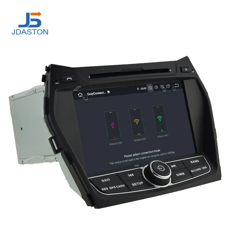 JDASTON Android 9,0 автомобильный dvd-плеер для hyundai IX45/Santa fe 2013 wifi Мультимедиа gps стерео 2 Din Автомобильный магнитофон