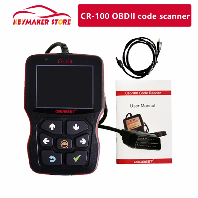 

Высокое качество CR-100 CR100 OBDII EOBD считыватель кодов автоматический детектор неисправностей для Iphone и Android для чтения в режиме реального времен...