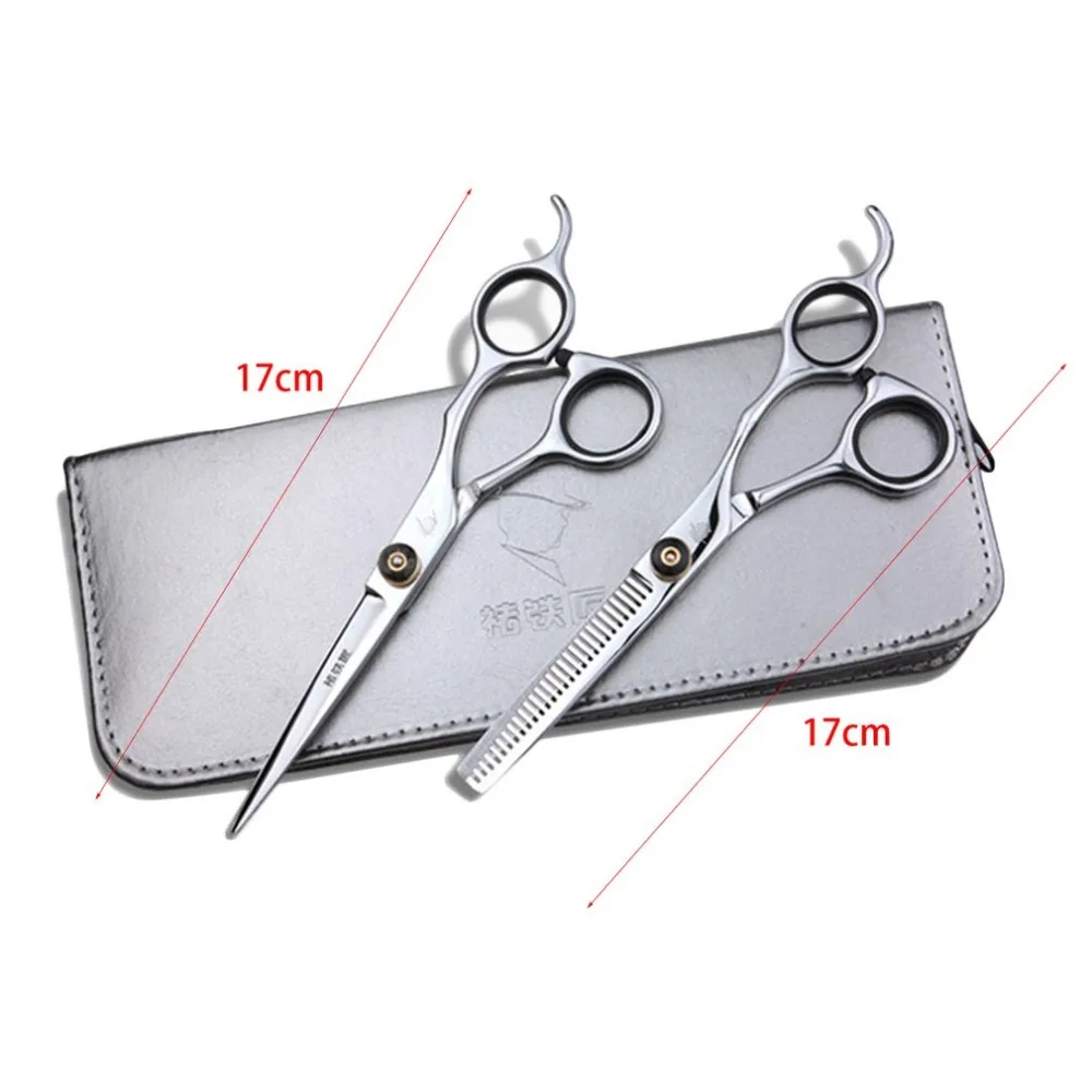 

Smith Chu XK10 Hairdressing Scissor Set Kit Professional Barber Hair Cutting Thinning Shears Stainless Steel Flat Teeth Blades