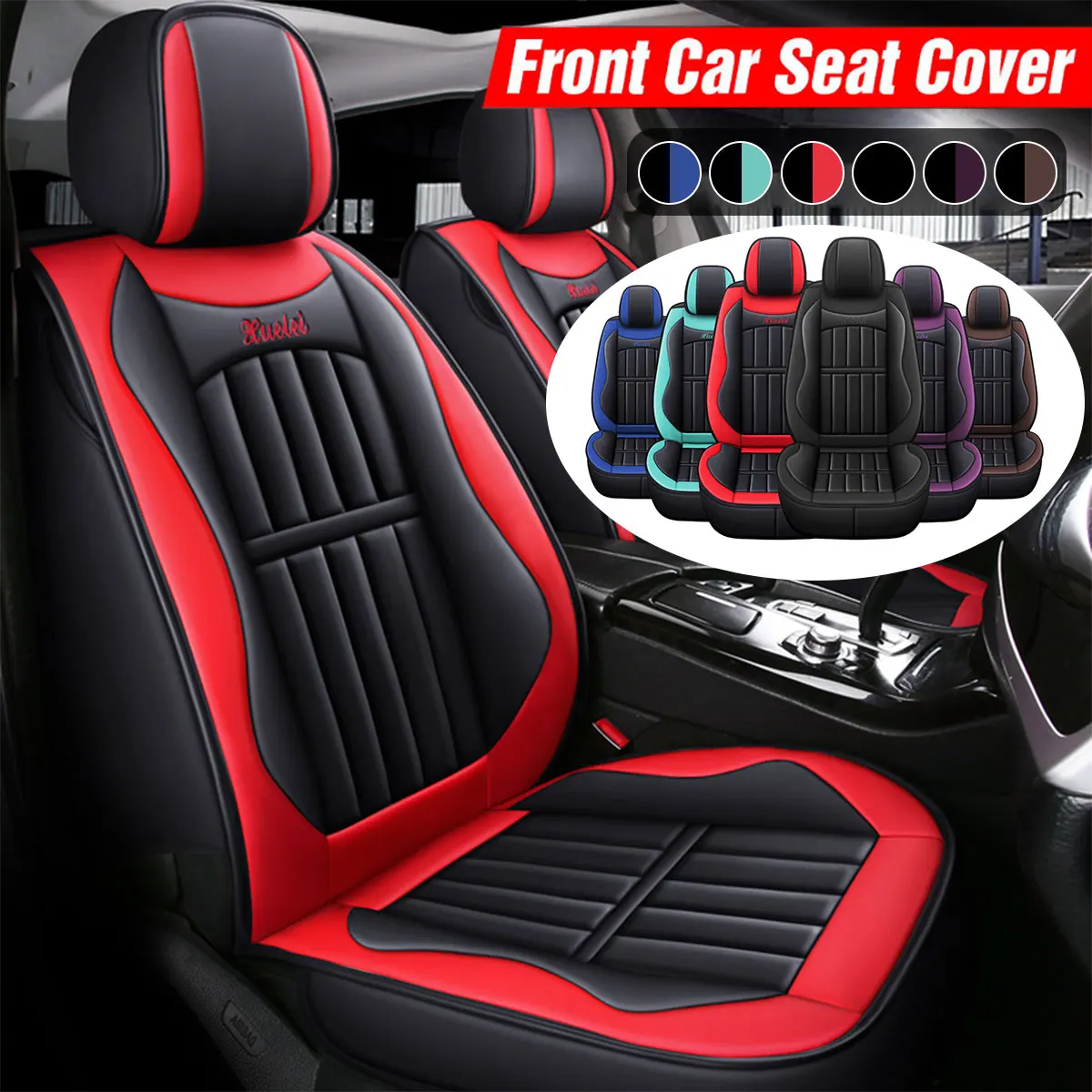 

Universal Car Front Seat Cushion Cover Waterproof Anti Slip For BMW E46 E90 For Passat B6 For Golf 4 For Peugeot 206 For VW/Ford