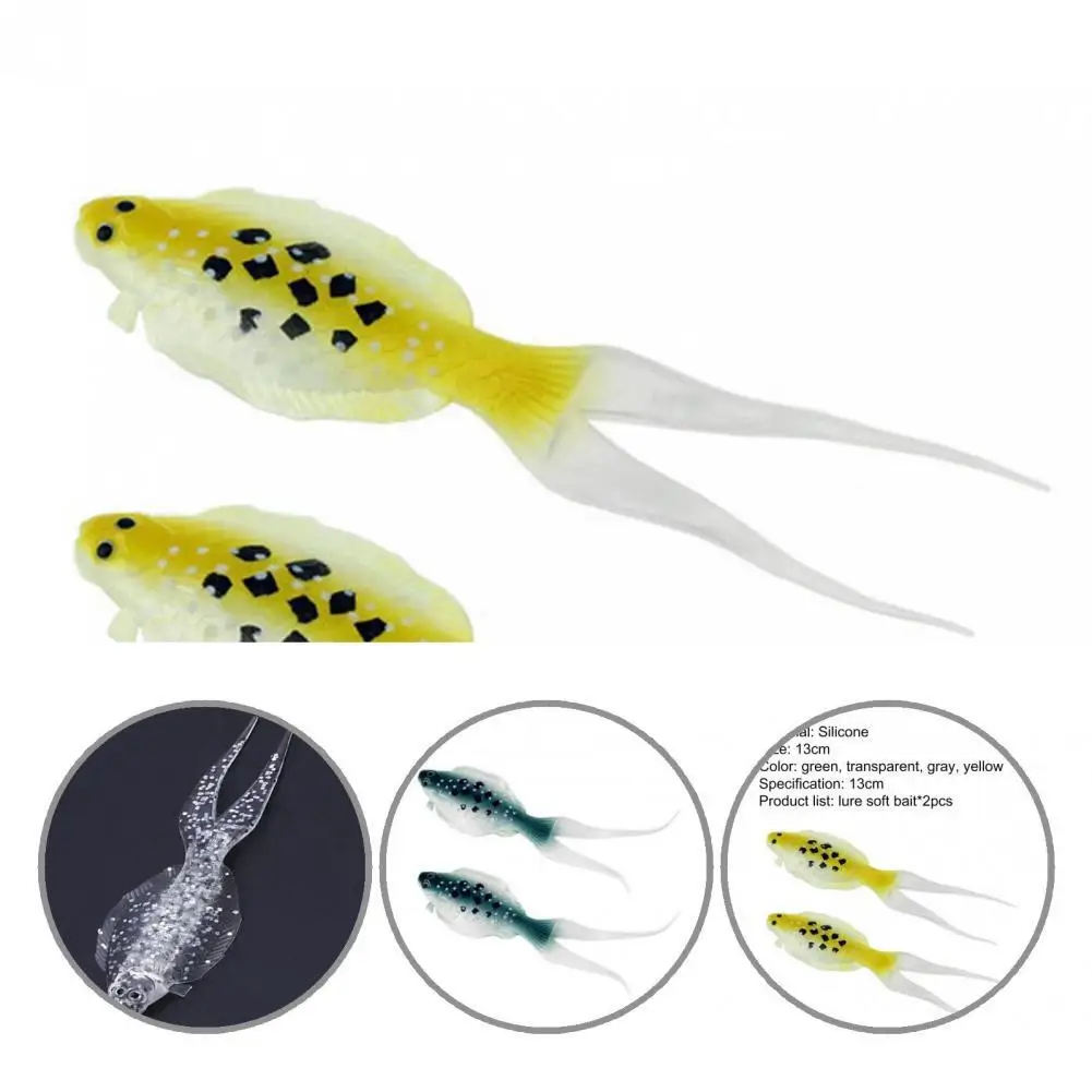 

Easily Throw Mini Flatfish Soft Lure Topwater Silicone Bait for Salt Water