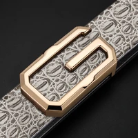 luxury men designer fashion g belt high quality genuine leather waistband classic grey straps gentleman casual cowhide belt